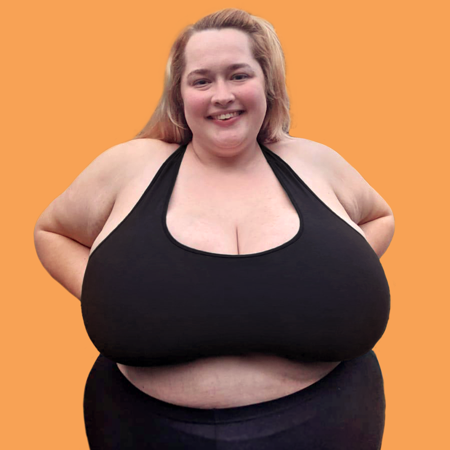 Charys is wearing a black cotton bralette